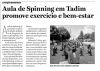 Aula de spinning foi sucesso.