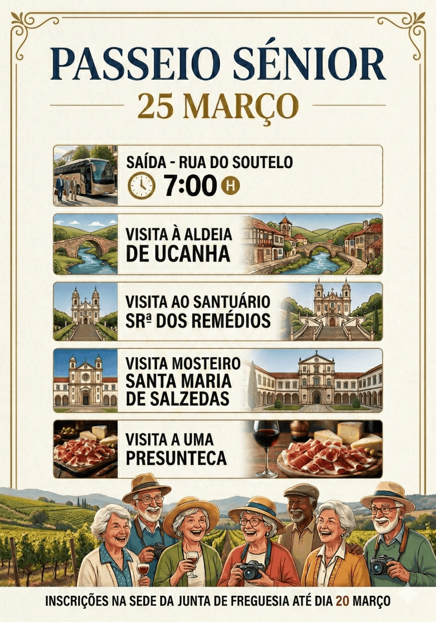 Passeio S&eacute;nior Lamego - Ucanha